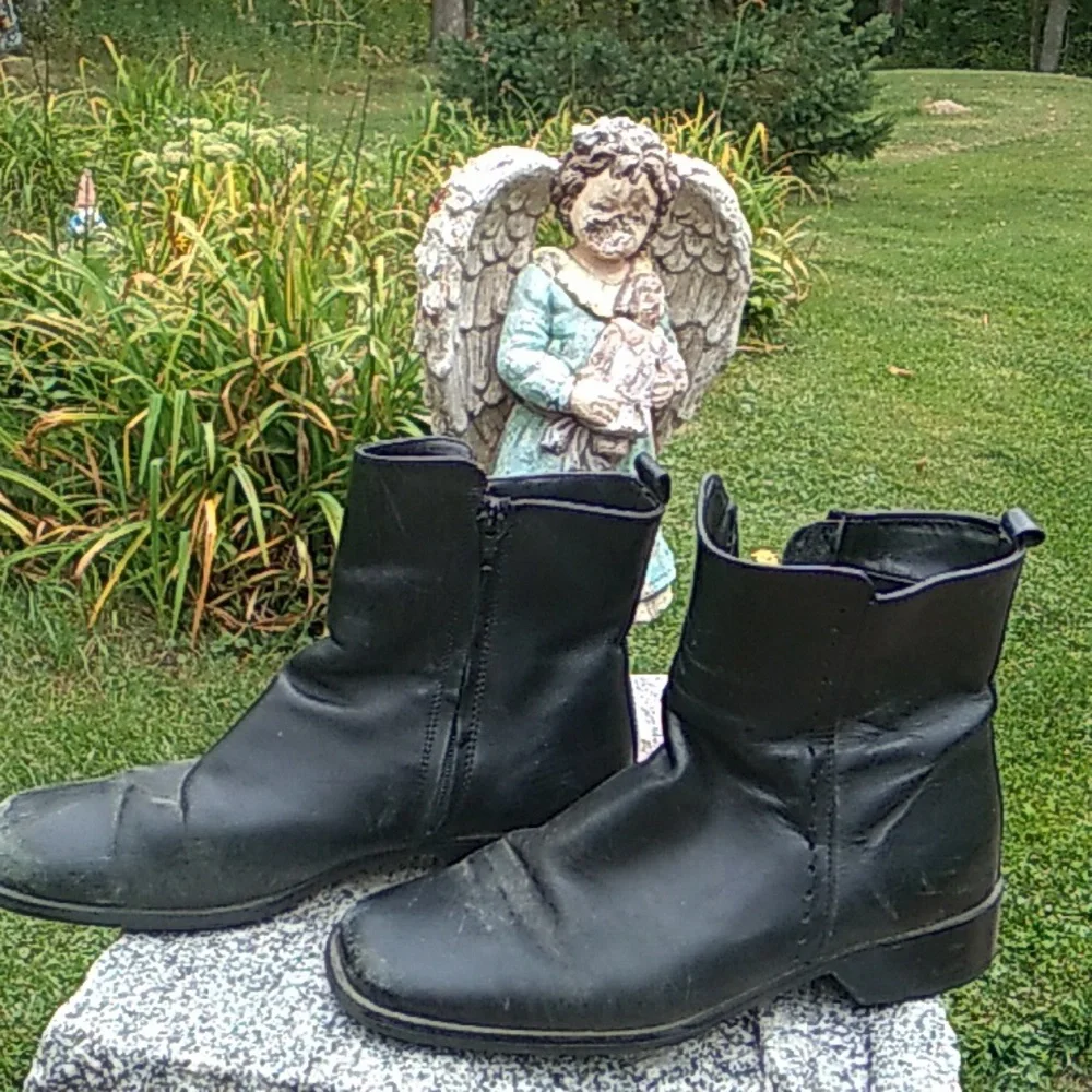👢Vintage BASS Booties Black Glenda Sz 8/9